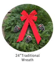 24"Traditional wreath